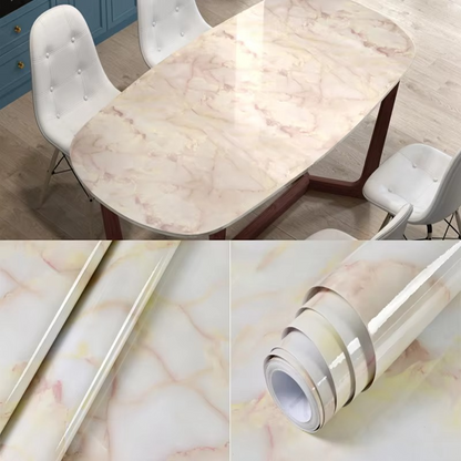 Marble-Look Easy Stick Adhesive Wrap