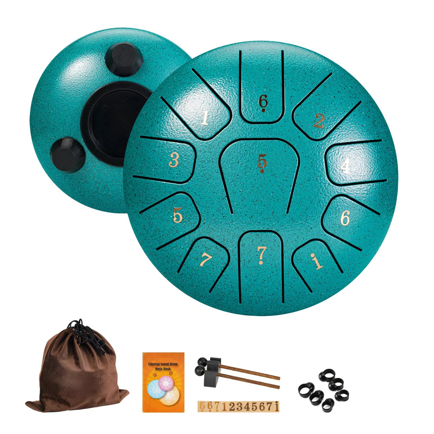 Relaxing Steel Tongue Drum 11-Note Instrument