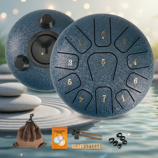 Relaxing Steel Tongue Drum 11-Note Instrument