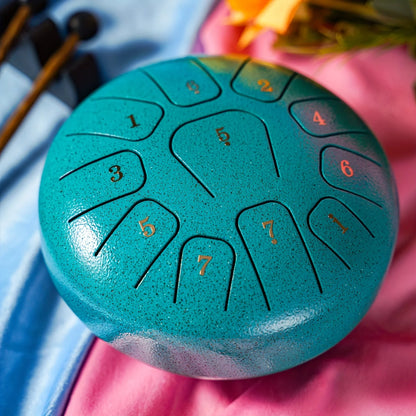 Relaxing Steel Tongue Drum 11-Note Instrument