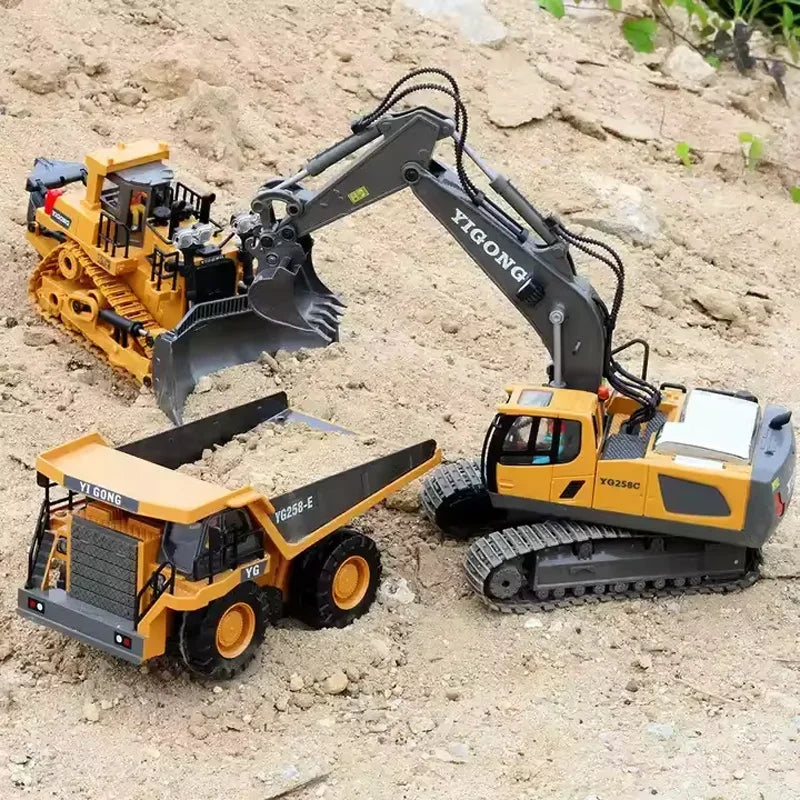 Remote Control Excavator, Dump Truck and Dozer